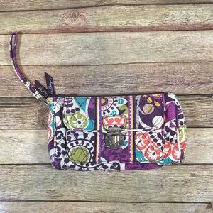 Vera Bradley Plum Crazy RFID Wristlet